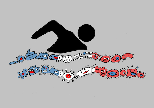 Cartoon: olympiad (medium) by Tarasenko  Valeri tagged games,olympiad,water,river,mud