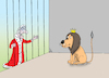 Cartoon: King (small) by Tarasenko  Valeri tagged king,crown,lion,cage