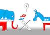 Cartoon: new batch (small) by Tarasenko  Valeri tagged elephant,donkey,politician,america,musk