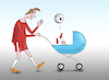 Cartoon: tot (small) by Tarasenko  Valeri tagged football,player,sport,stroller