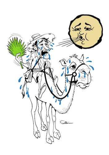 Cartoon: Temperatures (medium) by sally cartoonist tagged temperature,weather,environment,planet,human,animals,climate,universe,temperature,weather,environment,planet,human,animals,climate,universe
