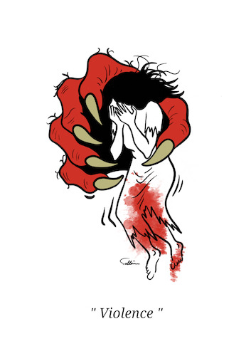 Cartoon: Violence (medium) by sally cartoonist tagged violence,psychology,psychiatry,hate,conflict,violence,psychology,psychiatry,hate,conflict