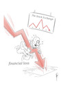 Cartoon: The Stock Exchange (small) by sally cartoonist tagged stock,market,low,financial,loss,exchange,crisis