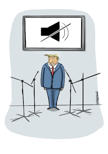 Cartoon: Stumm geschaltet (medium) by SandraNabbefeld tagged cartoon,cartoonist,humor,satire,fun,politik,außenpolitik,aussenpolitik,trump,donald,usa,amerika,america,journalisten,journalist,press,presse,verbot,zugang,presseverbot,pressefreiheit,einschränkung,sender,cnn,foxnews,politico,springerpresse,kanal,troll,trollen,mikrofon,mute,muted,stummgeschaltet,mikrofonlos,republicans,republikaner,washington,dc,sandranabbefeld,nabbefeld,nabbefeldcartoon,cartoonlobby,rheinischehumorverwaltung,cartoon,cartoonist,humor,satire,fun,politik,außenpolitik,aussenpolitik,trump,donald,usa,amerika,america,journalisten,journalist,press,presse,verbot,zugang,presseverbot,pressefreiheit,einschränkung,sender,cnn,foxnews,politico,springerpresse,kanal,troll,trollen,mikrofon,mute,muted,stummgeschaltet,mikrofonlos,republicans,republikaner,washington,dc,sandranabbefeld,nabbefeld,nabbefeldcartoon,cartoonlobby,rheinischehumorverwaltung