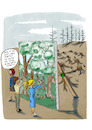 Cartoon: Natur Pur (small) by SandraNabbefeld tagged cartoon,cartoonist,comic,comicstyle,satire,wald,waldsterben,klima,klimawandel,borkenkäfer,ernsthaft,holz,farbe,kipppunkte,sandranabbefeld,nabbefeld