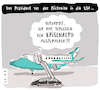 Cartoon: Bidens Rückreise (small) by ALIS BRINK tagged ukraine,krieg,biden,waffenlieferung,vergessen,vegesslichkeit,frieden,friedensverhandlung,verhandeln
