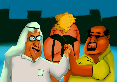 Cartoon: LOVERS COMPETITOR (medium) by sal tagged cartoon