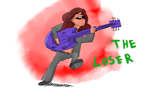Cartoon: THE LOSER (medium) by sal tagged cartoon,the,loser
