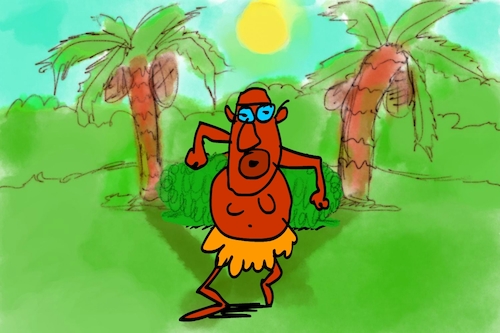 Cartoon: banana issue part1 (medium) by sal tagged cartoon,sal