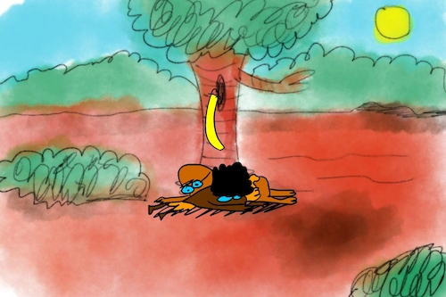 Cartoon: banana issue part3 (medium) by sal tagged cartoon