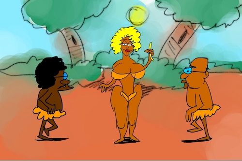 Cartoon: banana issue part4 (medium) by sal tagged cartoon,sal