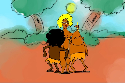 Cartoon: banana issue part4 (medium) by sal tagged cartoon