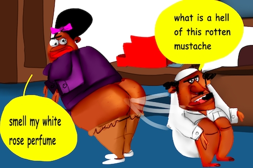 Cartoon: MRS.MONA MOOR (medium) by sal tagged cartoon,mona,moor,mr
