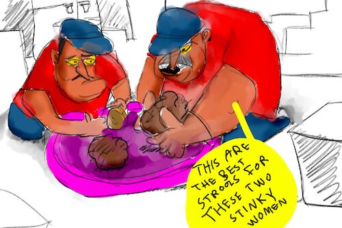 Cartoon: The chocolate ice cream2 (medium) by sal tagged cartoons