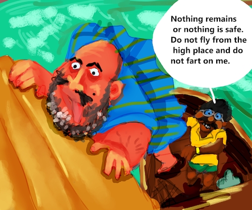 Cartoon: THE FISHING JOURNEY (medium) by sal tagged cartoon