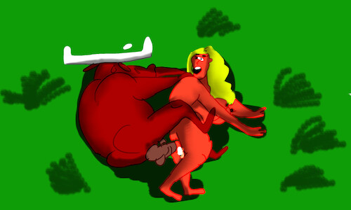 Cartoon: the Horny lady (medium) by sal tagged erotic