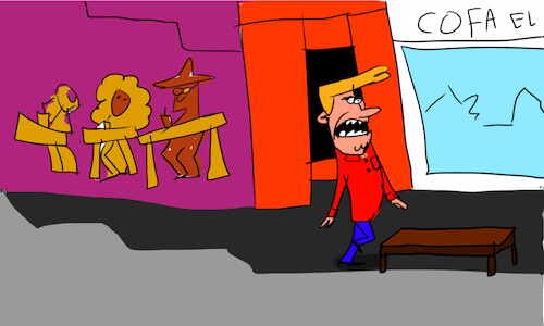 Cartoon: The kosh kosh dance part1 (medium) by sal tagged cartoon,comic,story,kosh,dance