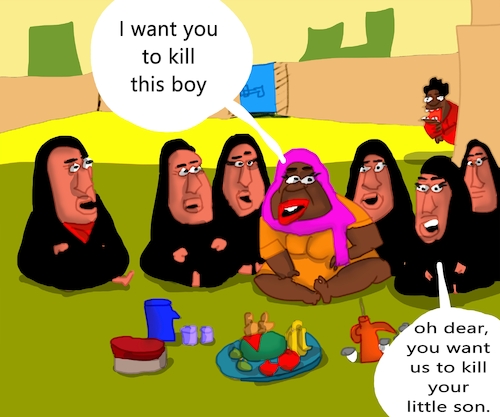 Cartoon: THE NAUGHTY BOY (medium) by sal tagged cartoon