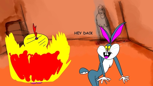 Cartoon: the red flame wizard10 (medium) by sal tagged cartoon