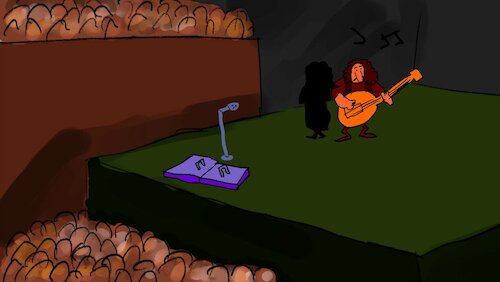 Cartoon: THE SONG PARTY (medium) by sal tagged cartoon,animatic