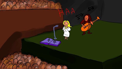 Cartoon: THE SONG PARTY (medium) by sal tagged cartoon,animatic