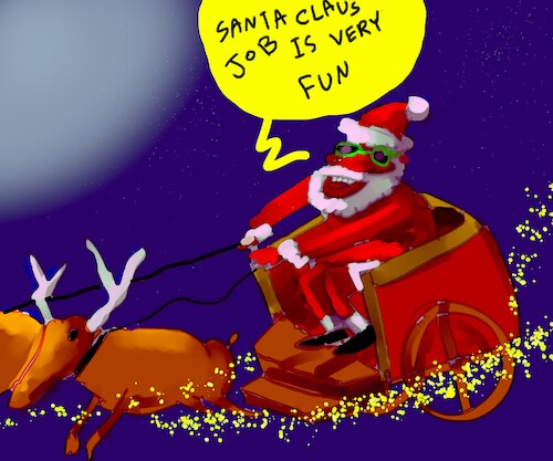 Cartoon: what just did santa cluas find (medium) by sal tagged cartoon,santa,claus,christmas,fun,sal