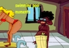 Cartoon: big jerk inside swimming pool (small) by sal tagged cartoon