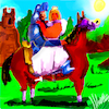 Cartoon: THE KNIGHT AND PRINCES (small) by sal tagged cartoon