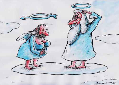 Cartoon: Disharmonie (medium) by Siminoga Vadim tagged liebe,eizellen,homosexualität,allgemeine,familie