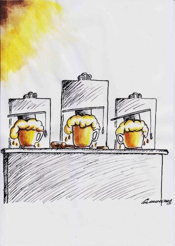 Cartoon: Richter (medium) by Siminoga Vadim tagged richter,des,obersten,rates,korruptionswahlen,machtgesetz