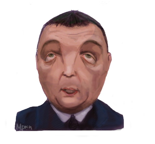 Cartoon: Zoran Zivkovic (medium) by sanakym tagged politics,serbia