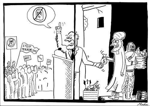 Cartoon: antiterro1 (medium) by Silens tagged terrorism
