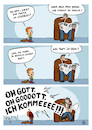 Cartoon: Kindermund (small) by Painter tagged kind,opa,senior,sessel,zeitung,laut,schreien,verängstigt,teddy