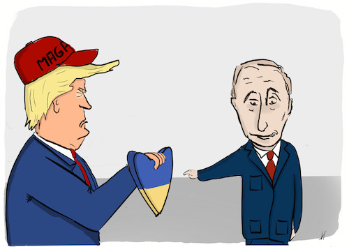 Cartoon: Valentinstag für Putin (medium) by Gabi Horvath tagged trump,putin,ukraine,selenskyj,krieg,friedensverhandlung,friedenspläne,russland,usa,valentinstag,trump,putin,ukraine,selenskyj,krieg,friedensverhandlung,friedenspläne,russland,usa