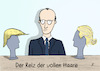 Cartoon: Reiz der vollen Haare (small) by Gabi Horvath tagged cdu,merz,afd,trump,wahlkampf,migrationspolitik