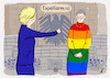 Cartoon: Regenbogen (small) by Gabi Horvath tagged bundestag,klöckner,regenbogen,flaggen,entfernen