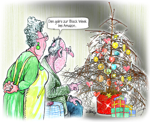 Cartoon: Black Week Angebot (medium) by Ritter-Cartoons tagged black,week,black,week