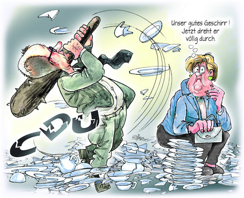 Cartoon: Chaos vor der Wahl (medium) by Ritter-Cartoons tagged chaos,vor,der,wahl