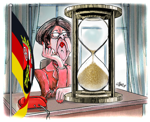 Cartoon: Malu Dreyer Rücktritt 4 (medium) by Ritter-Cartoons tagged malu,dreyer,rücktritt,malu,dreyer,rücktritt