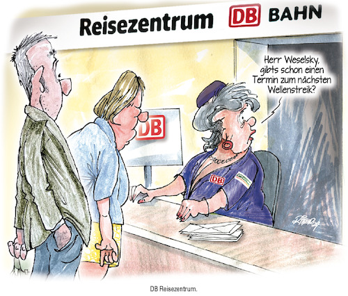 Cartoon: Nächster Wellenstreik (medium) by Ritter-Cartoons tagged nächster,wellenstreik