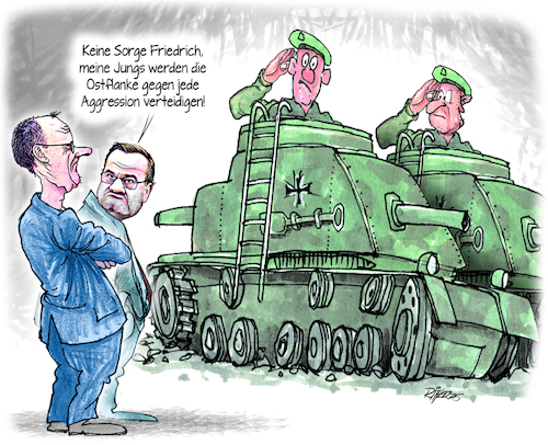 Cartoon: Neue Brigade (medium) by Ritter-Cartoons tagged voll,einsatzbereit,bundeswehr,boris,pistorius,und,friedrich,merzmerz,voll,einsatzbereit,bundeswehr,boris,pistorius,und,friedrich,merzmerz