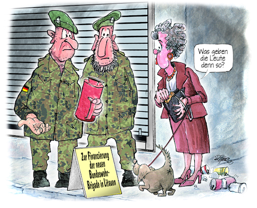 Cartoon: Neue Brigade (medium) by Ritter-Cartoons tagged neue,brigade,neue,brigade
