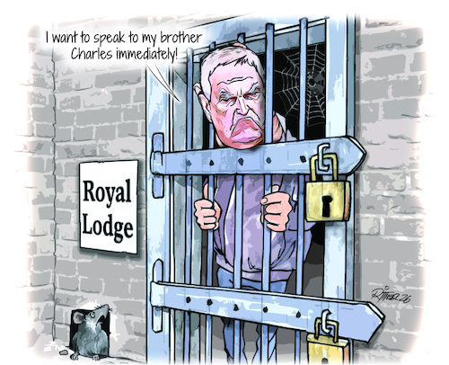 Cartoon: Royal Lodge (medium) by Ritter-Cartoons tagged royal,lodge,andrew,mountbatten,windsor,presse,karikaturen,von,berthold,ritter,cartoons,royal,lodge,andrew,mountbatten,windsor,presse,karikaturen,von,berthold,ritter,cartoons