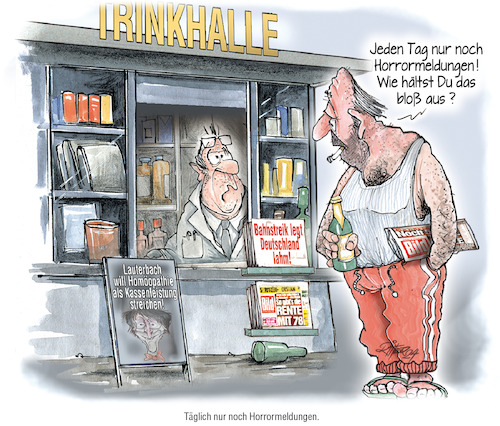 Cartoon: Tägliche Horrormeldungen (medium) by Ritter-Cartoons tagged horrormeldungen