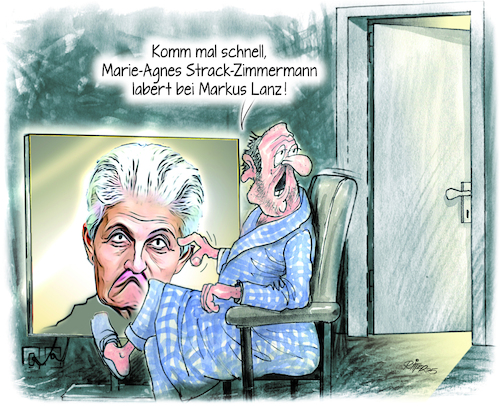 Cartoon: Talkshow (medium) by Ritter-Cartoons tagged talkshow,mit,strack,zimmermann,bei,markus,lanz,talkshow,mit,strack,zimmermann,bei,markus,lanz