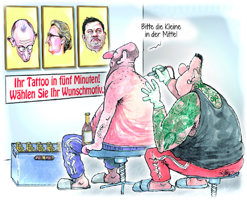 Cartoon: Tattostudio (medium) by Ritter-Cartoons tagged wahlen,in,der,ostzone,alice,weidel,afd,pressekarikaturen,und,cartoons,von,berthold,ritter,facebook,seite,ritterkarikaturen,wahlen,in,der,ostzone,alice,weidel,afd,pressekarikaturen,und,cartoons,von,berthold,ritter,facebook,seite,ritterkarikaturen
