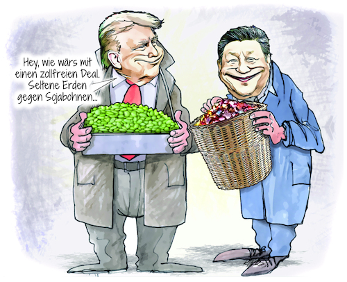 Cartoon: Trump und Xi (medium) by Ritter-Cartoons tagged trump,und,xi,ritter,cartoons,pressekarikatur,berthold,karikatur,pressezeichnung,trump,und,xi,ritter,cartoons,pressekarikatur,berthold,karikatur,pressezeichnung