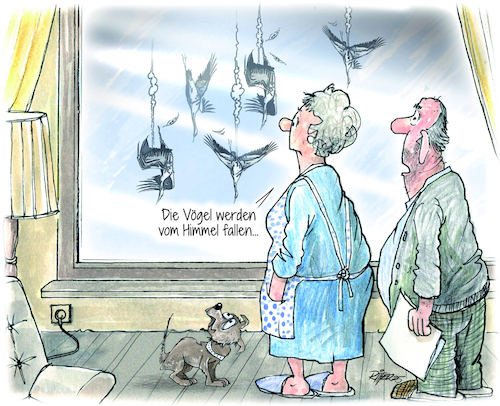 Vogelgrippe (medium) Cartoon: Vogelgrippe (medium) by Ritter-Cartoons tagged vogelgrippe,ritter,cartoons,pressekarikatur,berthold,karikatur,pressezeichnung,vogelgrippe,ritter,cartoons,pressekarikatur,berthold,karikatur,pressezeichnung