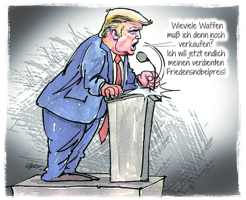 Waffenhändler fordert Friedensno Waffenhändler fordert Friedensno