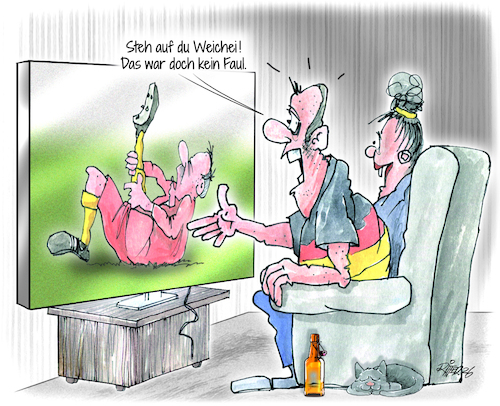 Cartoon: Weichei (medium) by Ritter-Cartoons tagged fußball,wm,pressekarikaturen,und,cartoons,von,berthold,ritter,bei,facebook,unter,ritterkarikaturen,fußball,wm,pressekarikaturen,und,cartoons,von,berthold,ritter,bei,facebook,unter,ritterkarikaturen